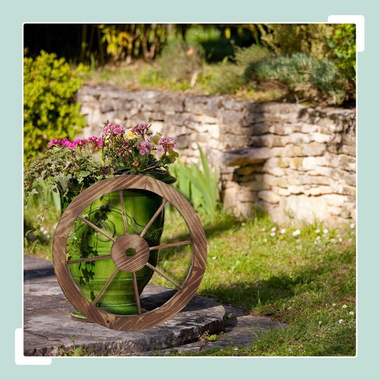 roue de chariot en bois - lot de 2 - Ø 60 cm