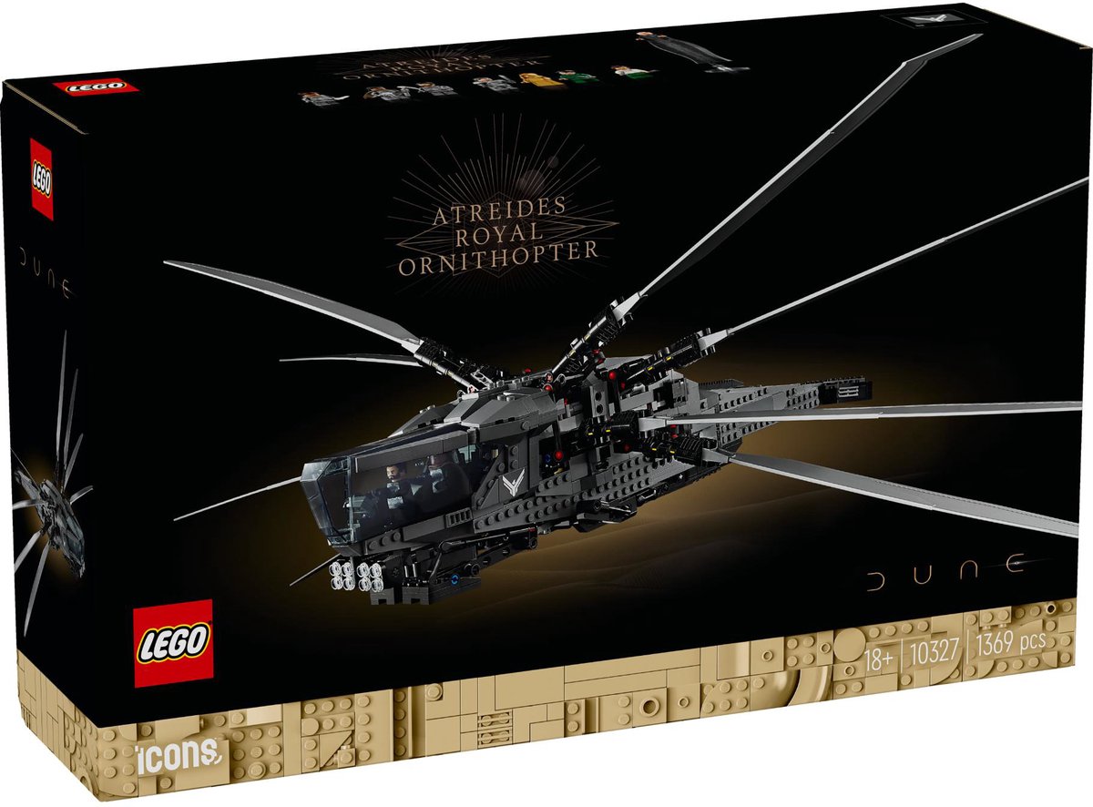 LEGO Icons Dune Atreides Royal Ornithopter Set voor Volwassenen - 10327