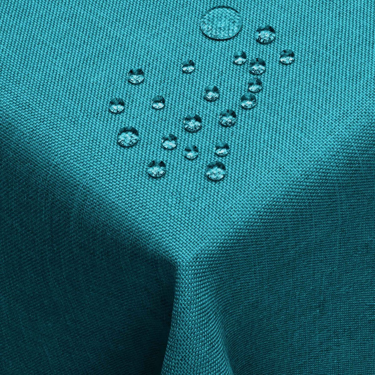 Linnenlook tafelkleed tafelkleed linnen tafelkleed vierkant 130 x 300 cm petrol turquoise wasbaar waterafstotend onderhoudsvriendelijk