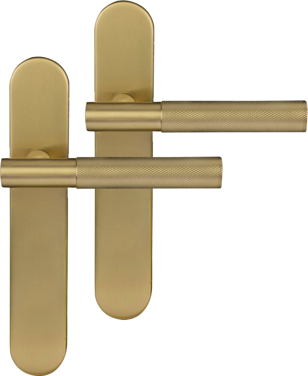 Differnz | Utrecht deurkruk | ovaal schild | blind | goud