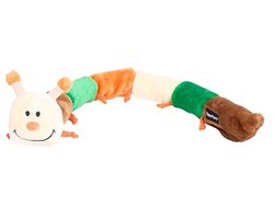 Honden speelgoed - Zippy paws - Rups - 6 Piepers - Knuffel - Forrest - Rups