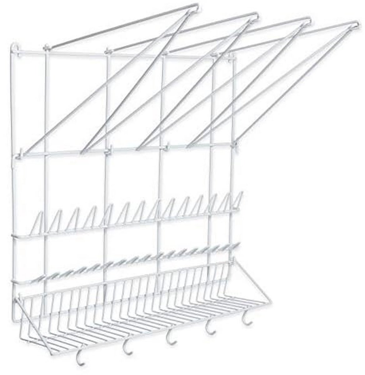 Thermohauser wandhanger van kunststof, wit, 50,0 x 50,0 cm
