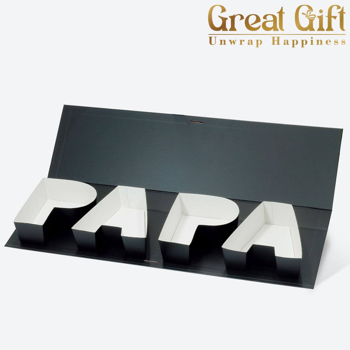 Luxe Cadeaudoos PAPA – Geschenkverpakking voor Vader – Uniek cadeau - Zelf op te vullen - 54x15x5 cm – GreatGift®