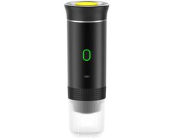 Draagbare Espressomachine – Capsule & Gemalen Koffie – Draadloos & USB Oplaadbaar – 20 Bar Druk – Koffie overal – Automatische Koffiemachine – Makkelijk Koffie – Zelf Verwarmend – Mini Koffiezetapparaat voor Reizen, Auto & Camping – Zwart