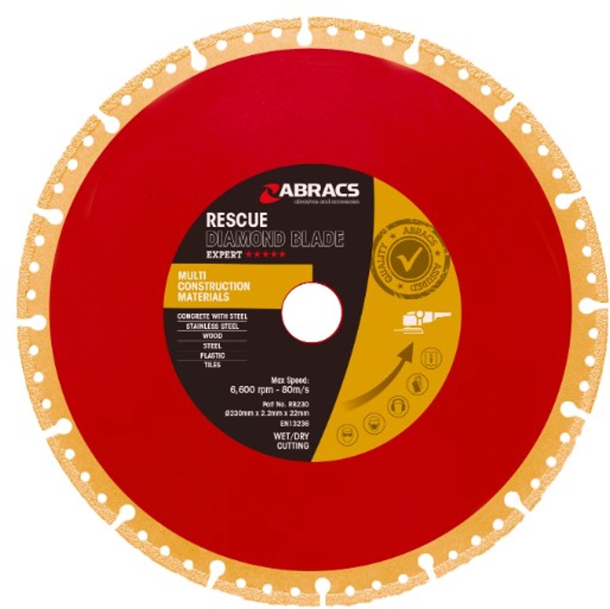 Abracs Rescue diamant zaagblad 300 x 2.2 x 20mm