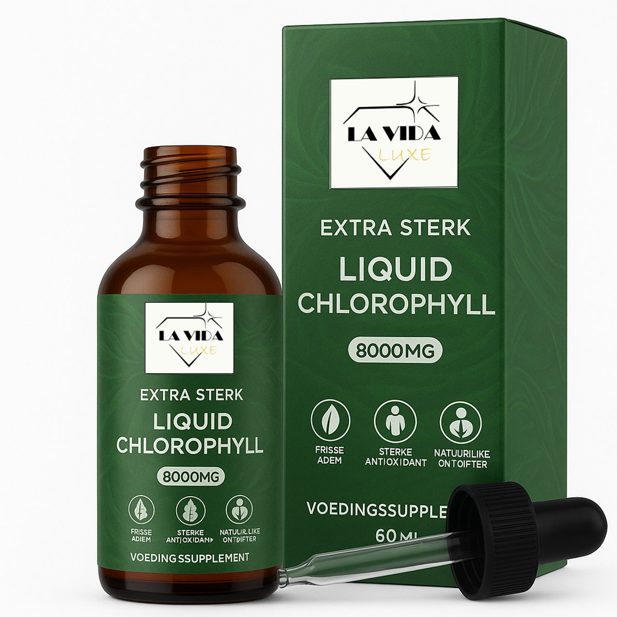 Goedkoopste Chlorofyl Druppels - Extra sterk - 8000MG - Met E-BOOK - Chlorophyll Liquid - Vloeibaar - Supplement - Gua Sha - Chlorofyll Drops - Chlorella - Chlorofil Water - Chlorophyll drops - Superfood - chlorella
