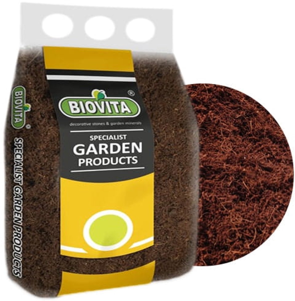 Biovita - Kokosvezel Substraat - 5 Liter - 10mm Chips - Bodemverbeteraar & Terrarium Bodem - Natuurlijk