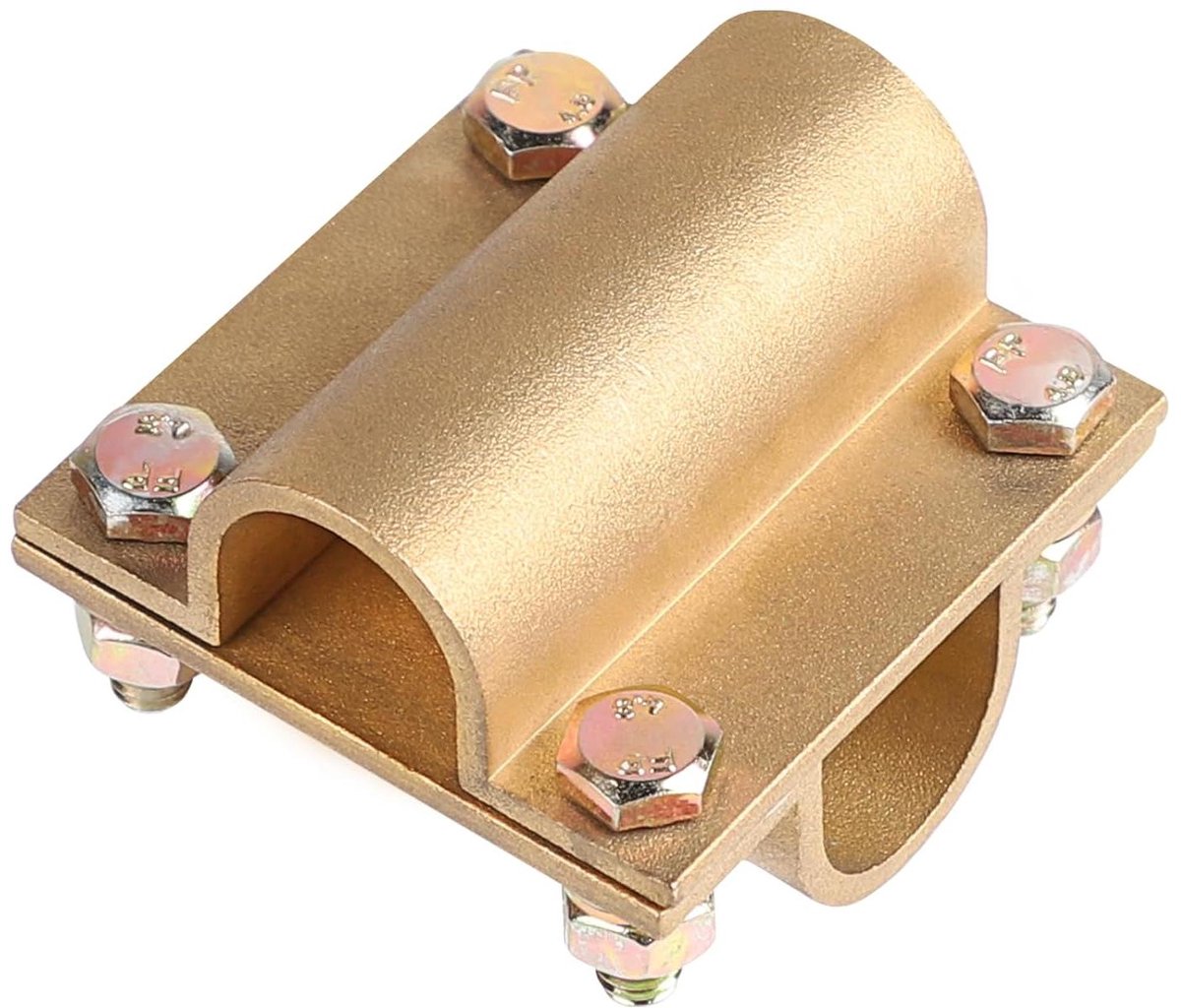 Messing kruisverbinder 172 mm voor diepteaarde - 95 mm² aardingsklem bliksemafleider aansluitklem