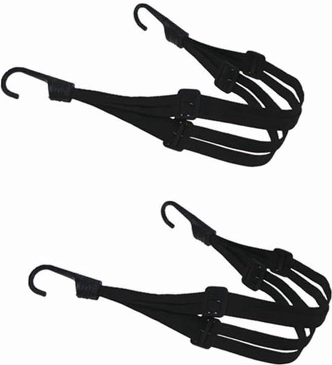 Bagagespanners spanriem 60-110 cm - spanbanden haken kort - motorfiets fiets
