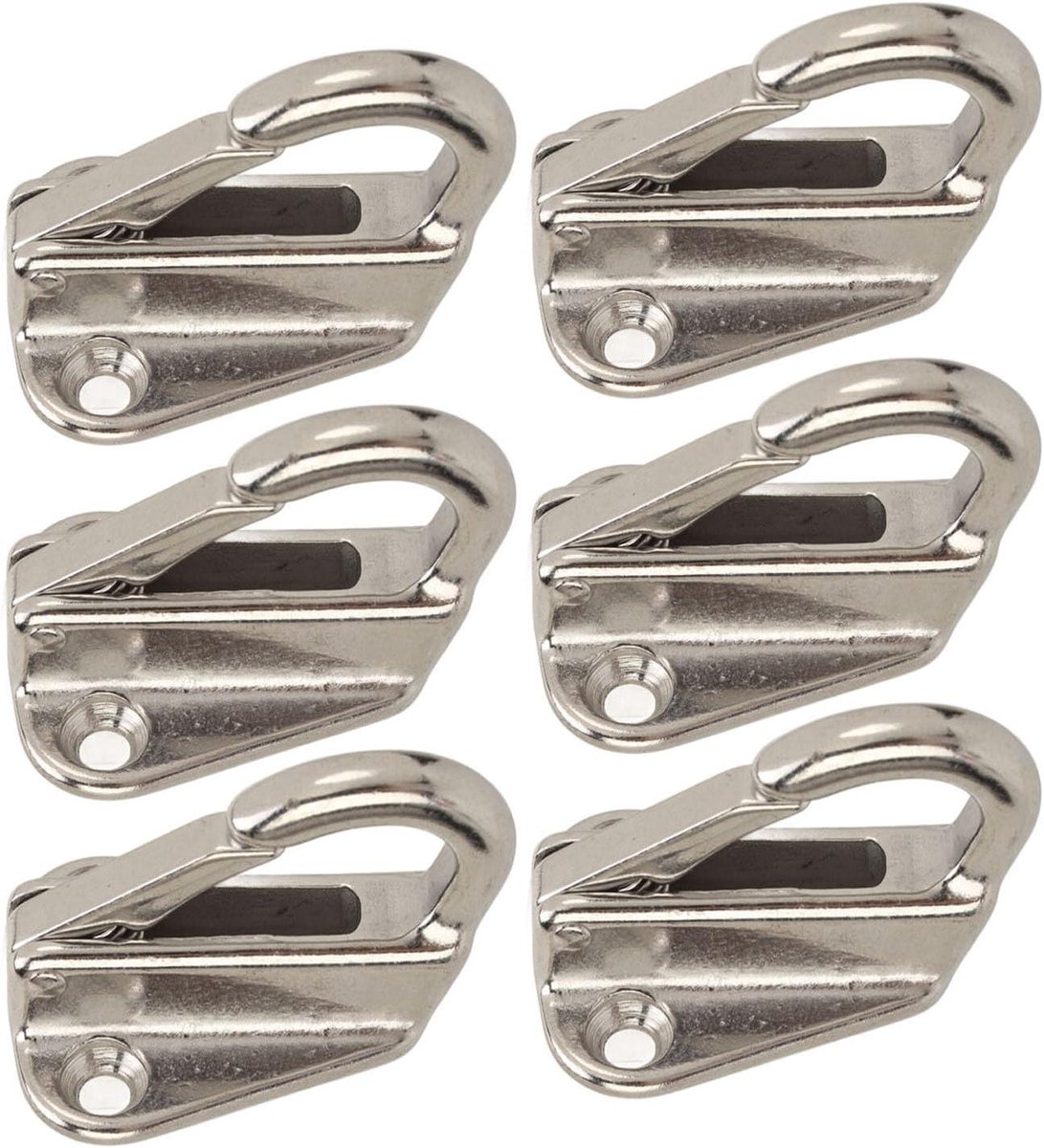 Allecto Plus - Heavy Duty Bootaccessoires van 316 Roestvrij Staal - 6-delige Set - Spatbordhanger & Veergesp - Thuis- en Scheepsbouw - Duurzaam en Betrouwbaar