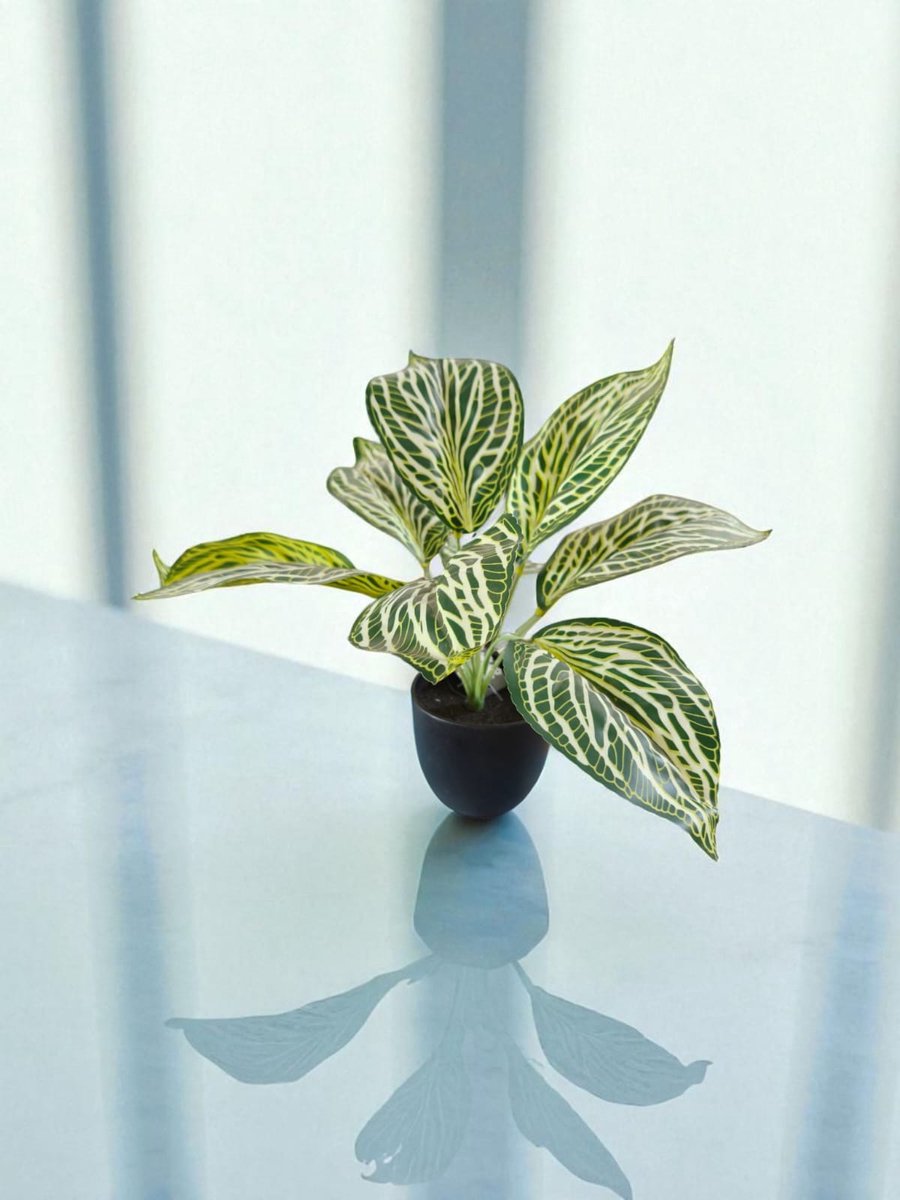 Kunstplant Aglaonema sunshine green