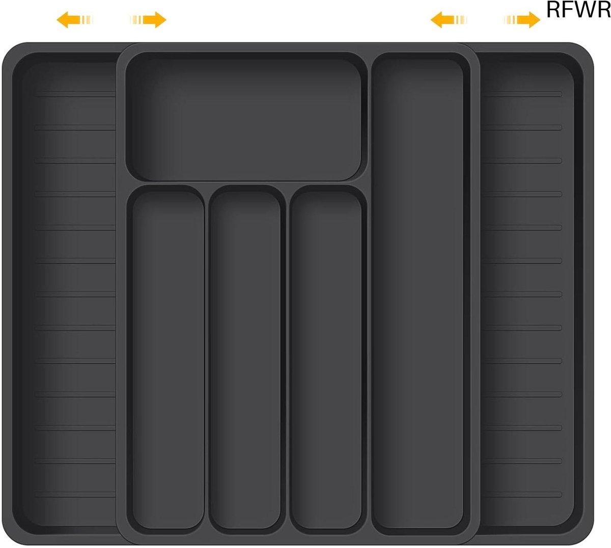 RFWR® Bestekbak voor keukengerei met 7 vakken - Multifunctionele lade-organizer 37x28 cm
