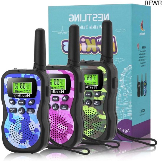 KIDYWOLF Walkietalkies Voor Kinderen Met Zaklamp - Groen/Oranje Set