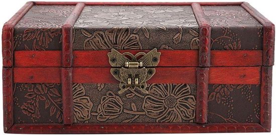 Vind houten opbergdoos in Curiosa en Brocante op