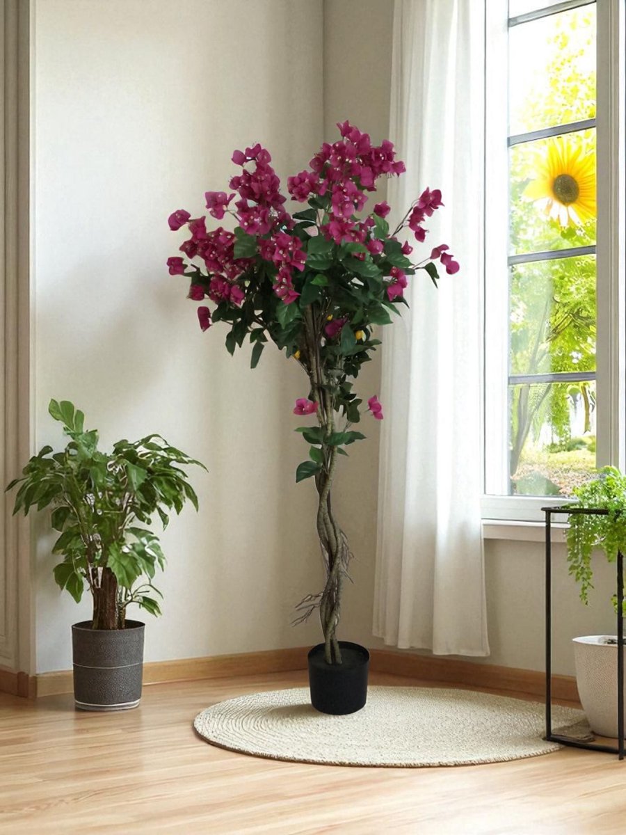 Bougainvillea tree - 165cm - paars - kunstplant - zijdenplant - duurzaam - hoge kwaliteit - realistische uitstraling
