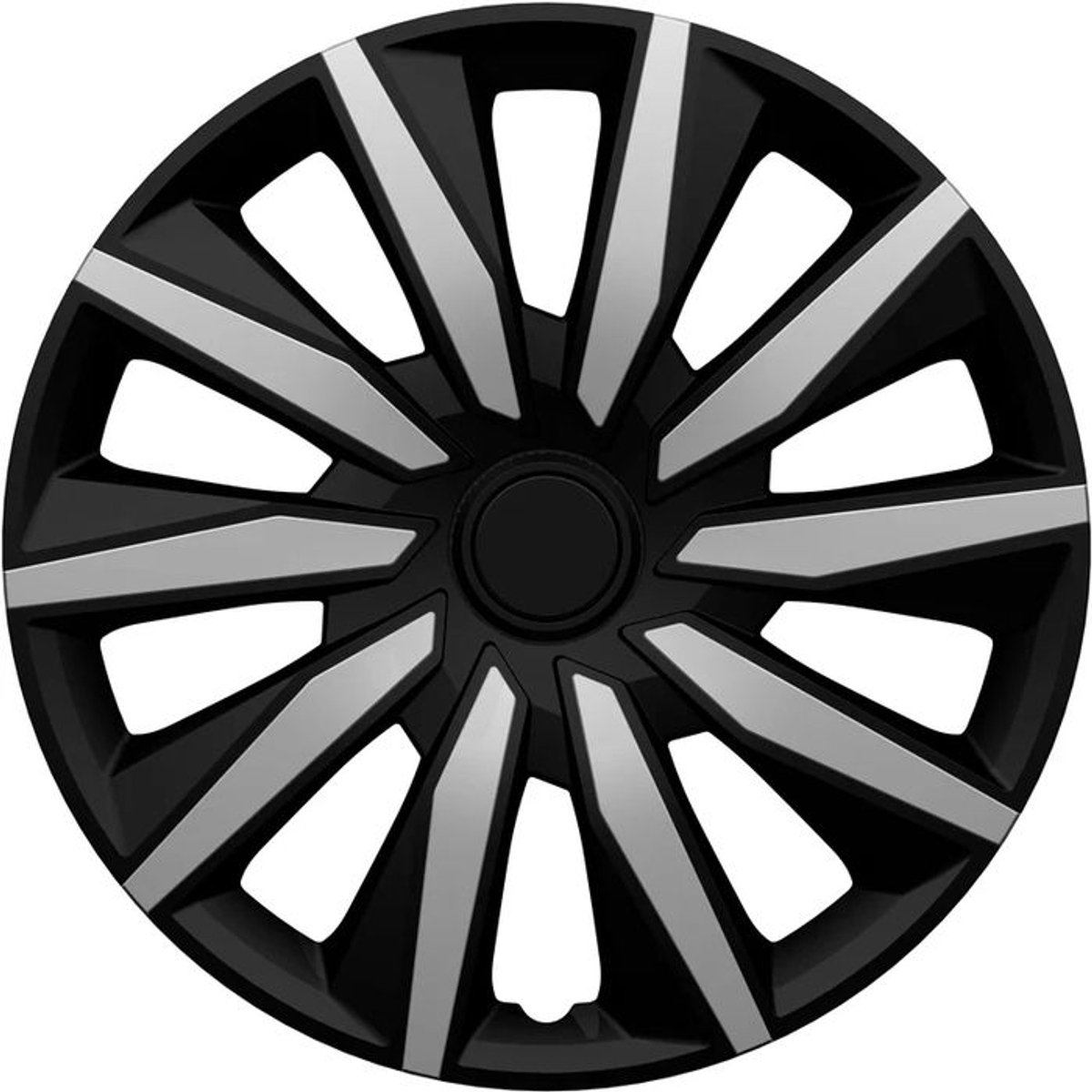 Gorecki wieldoppenset decente 14" zwart/zilver