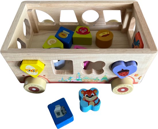 Clairez - Houten Speelgoed - Vormenstoof - Vormenpuzzel - Educatief Speelgoed - Montessori Speelgoed van Merkloos — afbeelding 4