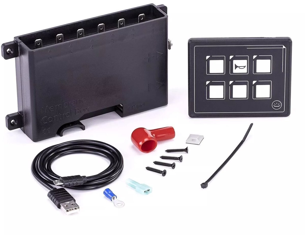 Sierra SP21020 6 voudig Schakelpaneel Touch 12V/24V