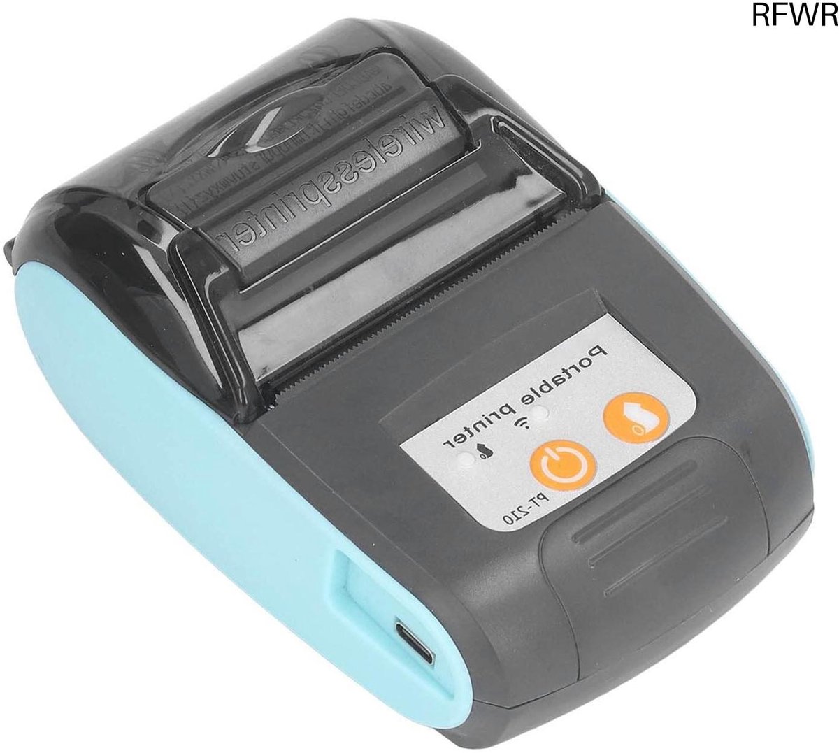 RFWR® Draadloze Bluetooth Thermische Bonprinter - Compacte en Efficiënte Afdrukoplossing