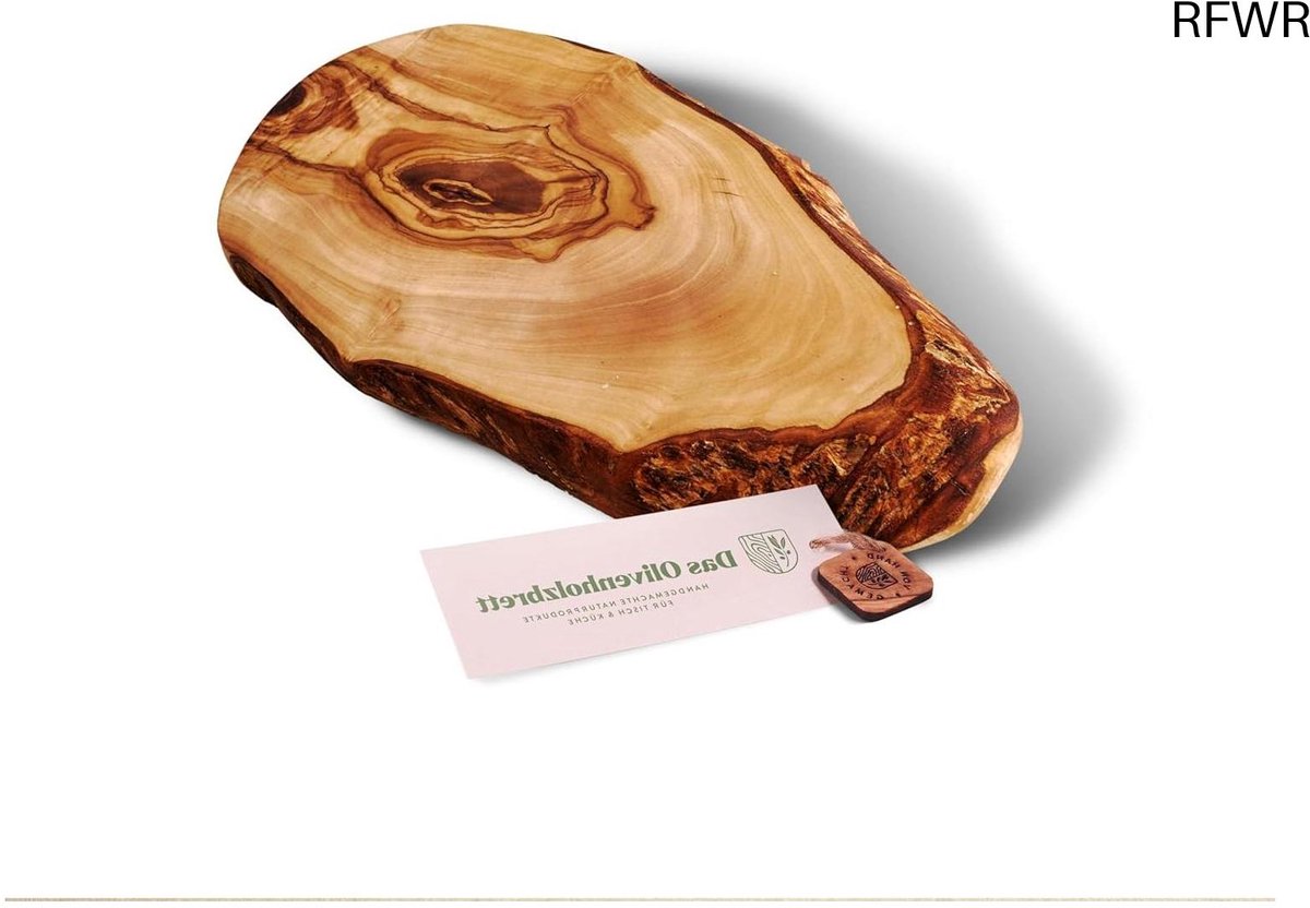 RFWR® Olijfhouten Snijplank 35 cm - Duurzaam en Uniek Keukenaccessoire