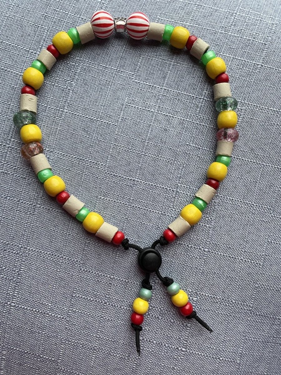 Natuurlijke Keramische Kralenketting voor Honden(anti teek) – Handgemaakt & Stijlvol-Boris-358/43cm-NaamopKado-Hondensierraad