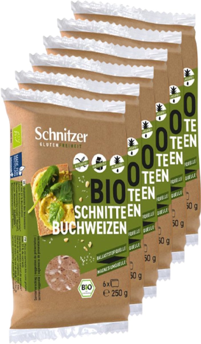 Schnitzer | Boekweitbrood | 6 stuks | 6 x 250 gram