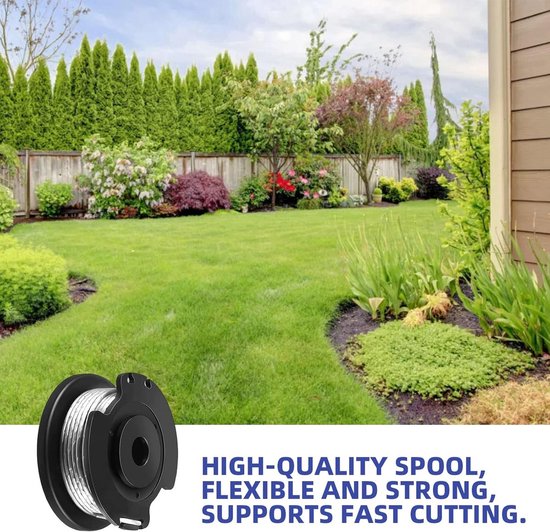 4 stuks Spoelen - Strimmerdraad vervangende spoel en lijn - compatibel met Bosch ART 23 SL ART 26 SL - grastrimmer F016800569 F016800385 — afbeelding 5