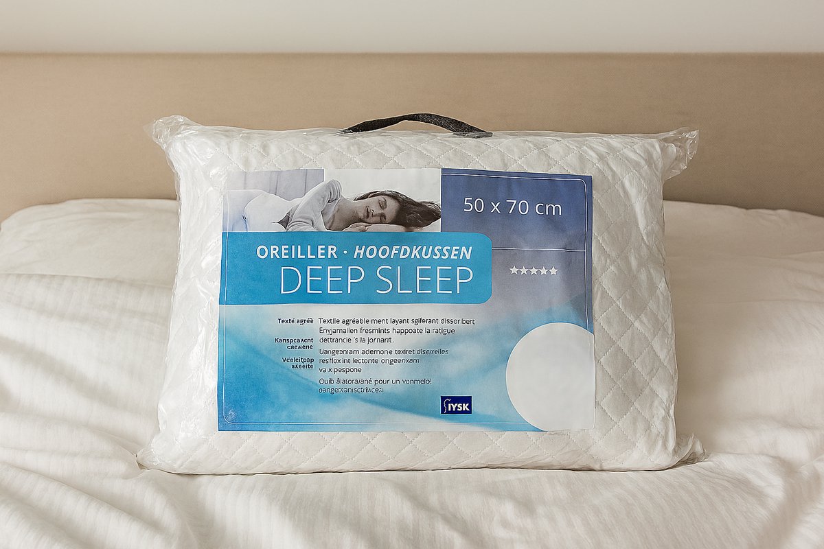 Deep Sleep Hoofdkussen 50x70 cm – Traagschuim – Microvezel – Anti-transpirant – Ergonomisch & Comfortabel