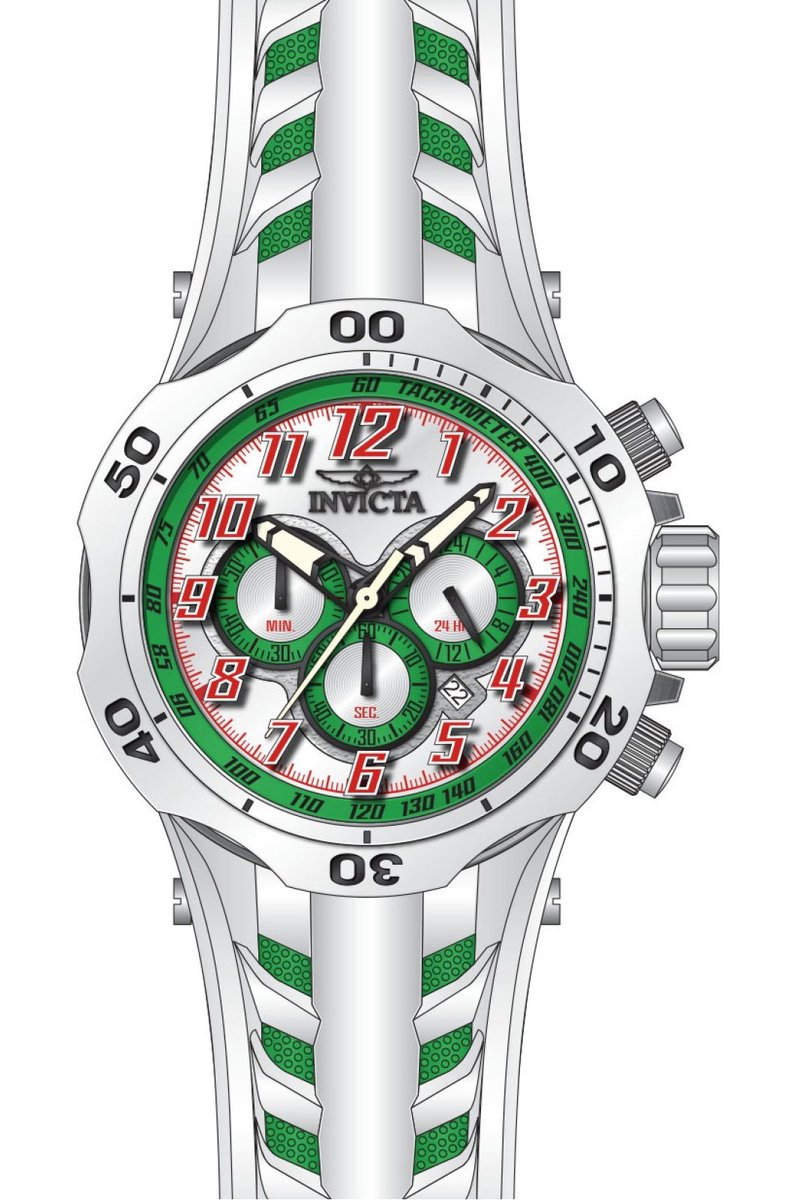 Invicta Venom - Hydra 48239 Heren Horloge - Waterdicht - Analoog - Quartz Uurwerk - Roestvrij Staal met witte Wijzerplaat - 52mm