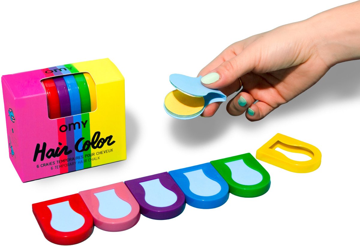 OMY - Haarkrijt - Hair Chalk - Krijtverf voor in het haar - kinderhaarverf