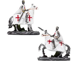 Set Ridders op paarden Figuur Ridder van de Kruistochten (set)