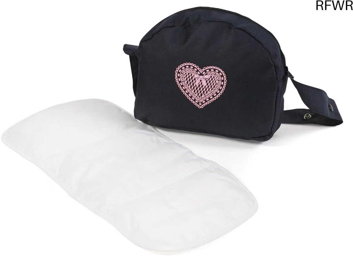RFWR® Luiertas voor Poppen - Roze en Grijs Gemêleerd