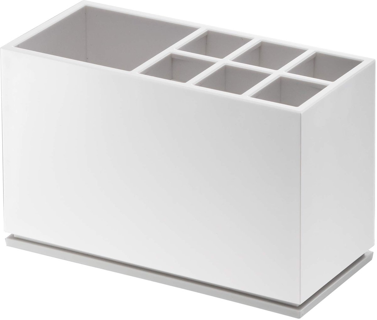 Ibenzoa® Mist Tandenborstelhouder voor Tandpasta en Meerdere Tandenborstels in Stijlvol Wit Design