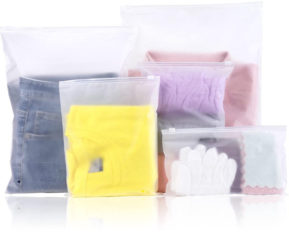 Ibenzoa® Multifunctionele Opbergzakken Set van 25 Stuks met Rits voor Kleding en Accessoires