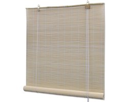 vidaXL - Rolgordijn - 120x160 - cm - bamboe - naturel