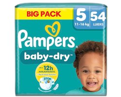 Pampers Baby-Dry Maat 5 Luiers (11-16kg) - 54 stuks - Big Pack