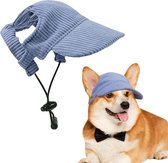 Casquette De Baseball Pour Chien - Visière De Protection Soleil, Trous Pour Oreilles, Taille Réglable (XS à XL)