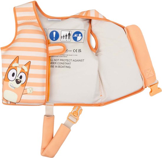 Swim Essentials - Zwemvest Kleuter 3-6 Jaar - Oranje - Bluey - Drijfvest
