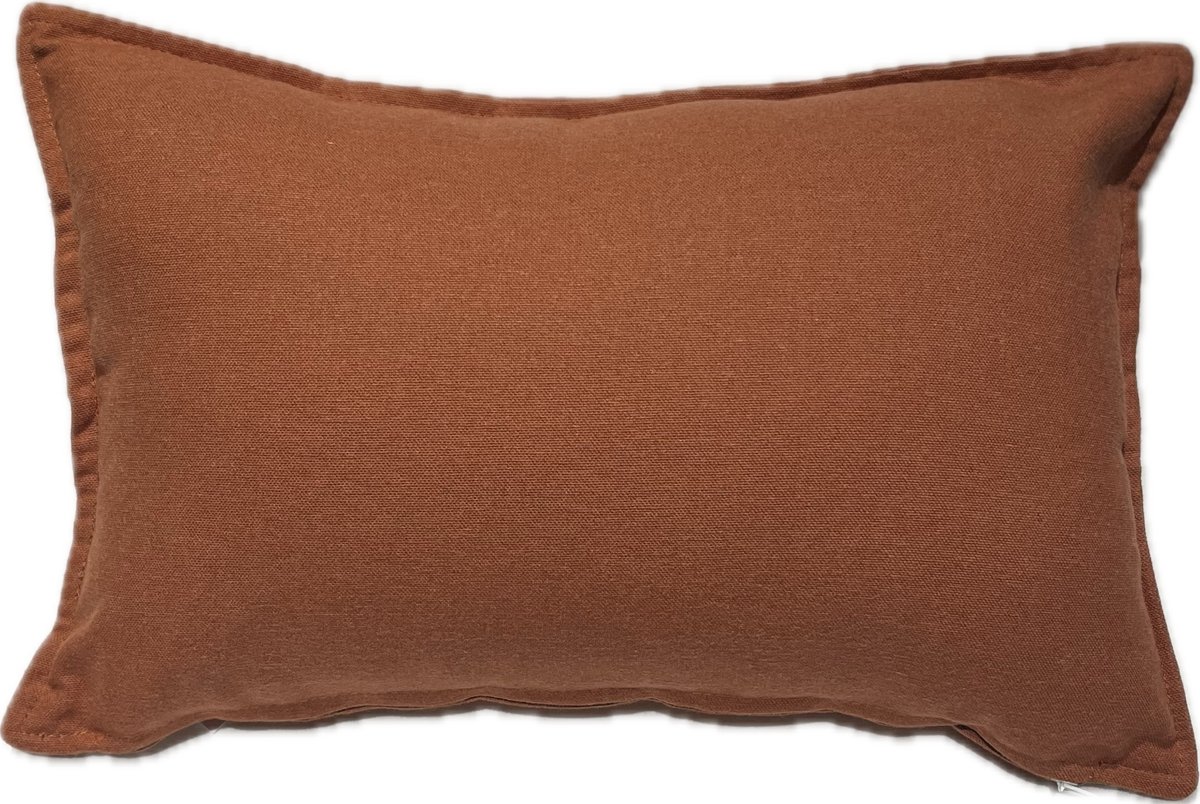 Sierkussen Aubergine 45x30 cm - inclusief binnenkussen - pastel, minimalistisch, zacht interieur - Linen & Grace