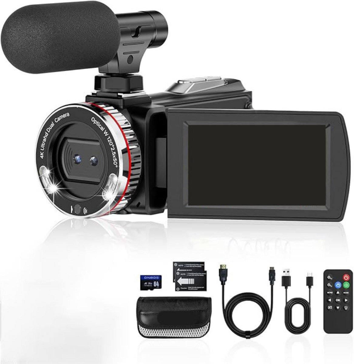 DailySupplies® Handycam - Videocamera - Vlog Camera voor Beginners