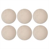 Dessous de verre Japandi - Beige - Moderne - 10x10 cm - 6 morceaux - Sous pour Verres et Tasses