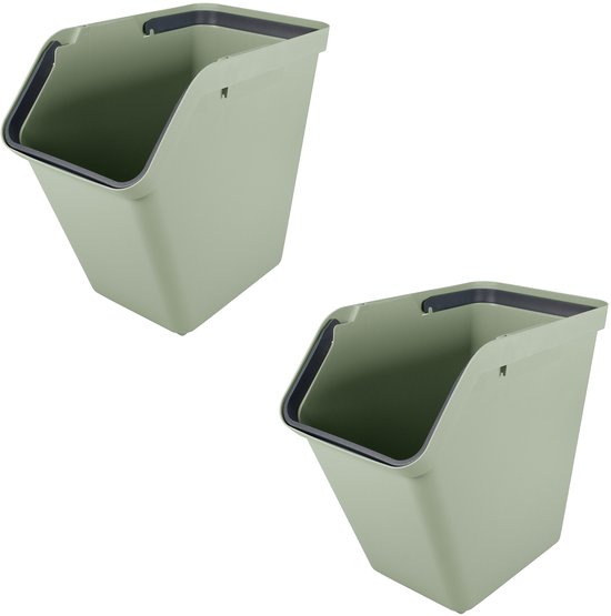 Sunware - Sigma home sorteer unit 40L set van 2 - groen