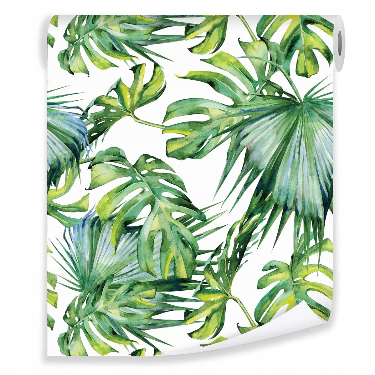 WALLARENA - Behang - Breedte 50 cm - Monstera bladeren patroon - Geschikt voor woonkamers, slaapkamers en kantoren - 10m