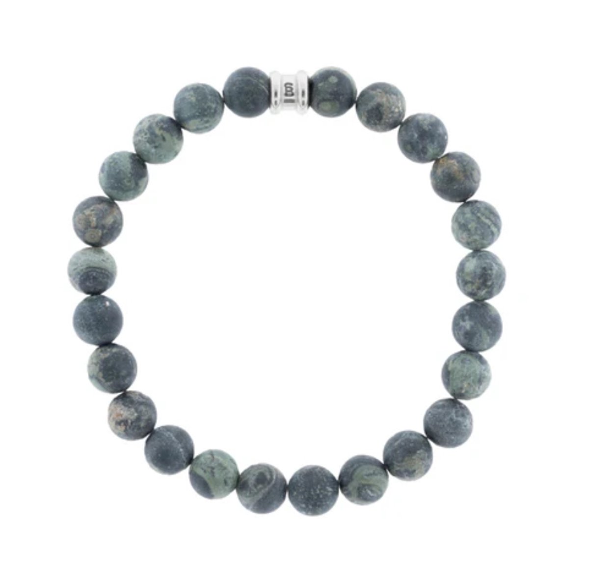 Steel & Barnett Stones Armband - Matt Kabamba
