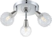 GLOBO LED-spotlight met 3 peertjes CICER chroom en nikkel 56039-3