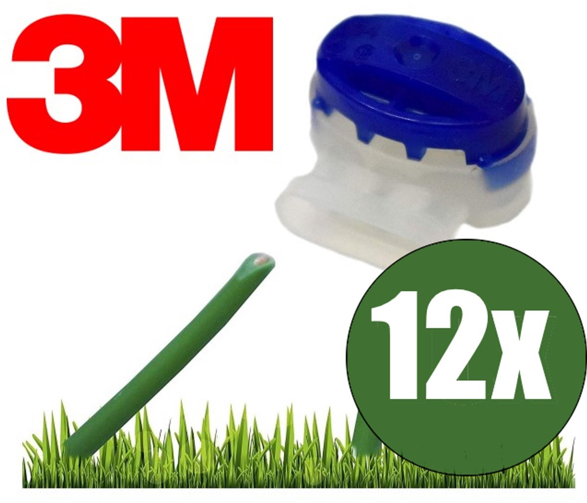 3M Gel connectors | 12 stuks | Draadverbinder | Kabelverbinders | Scotchlok 314 | Perimeterdraad reparatie | voor alle robot maaiers | Begrenzingsdraad