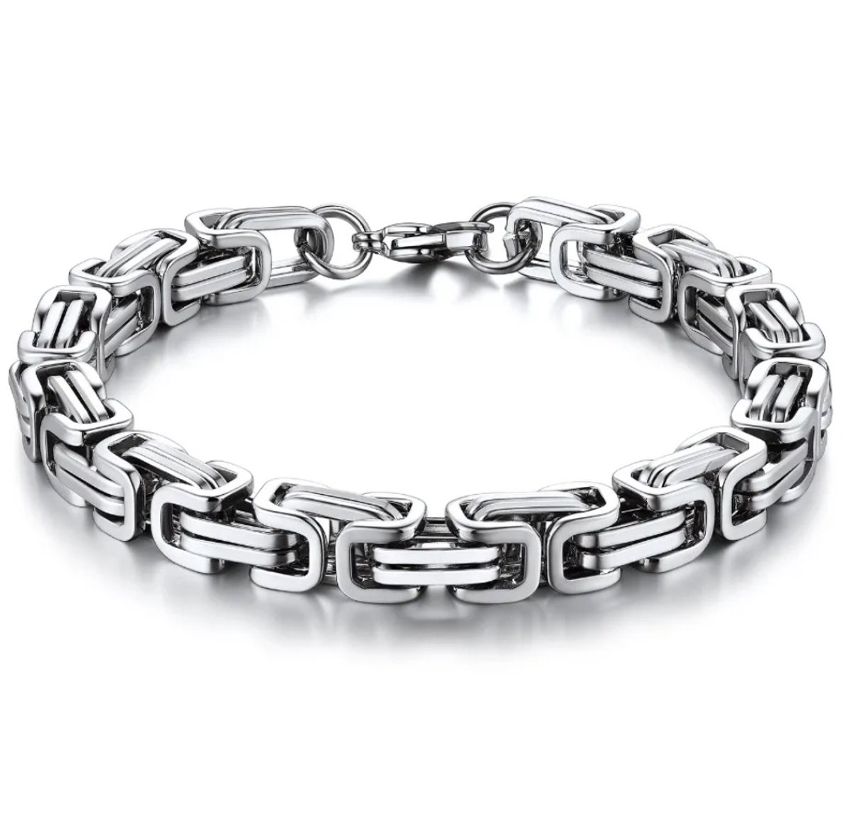Actie4you® - Armband Heren - Zilverkleurig Schakel - RVS - 21 cm - 6MM Dik - Armbandje Mannen