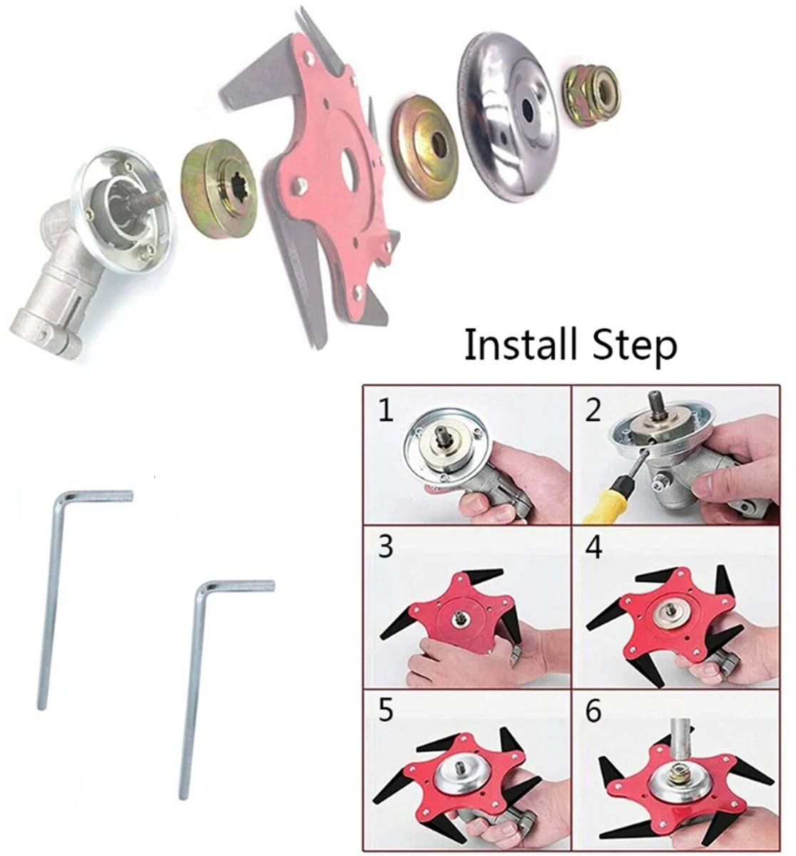 8-delige benzine grasmaaier accessoires - Grasmaaieruitrusting - Voor Husqvarna Stihl FS55R FS56R FS36 Sarlo SS-18 – foto 3