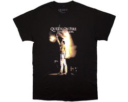 Queen - Live At The Bowl Heren T-shirt - L - Zwart