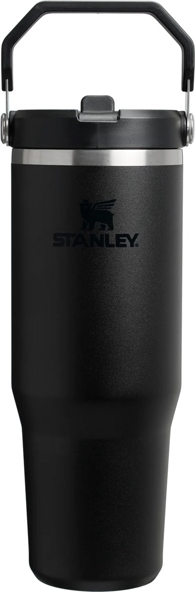 Stanley Quencher ProTour-tuimelbeker met lekvrij klapdeksel en rietje, 1182 ml, ingebouwd rietje/handgreep, compatibel met bekerhouder voor op reis, geïsoleerd, roestvrij staal, BPA-vrij, effen crème